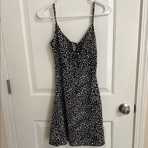 Black and White Spotted Dress